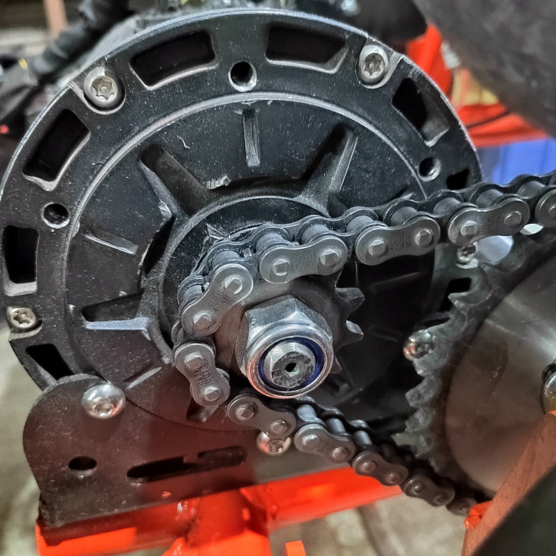 全顺中置电机改装链条小齿轮全顺2000 3000 4000W428链条传动齿轮