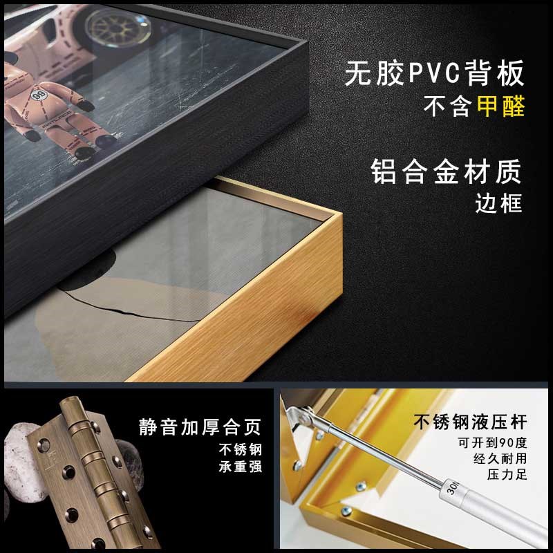 岙筱轻奢高端电表箱装饰画竖款带钟表配电箱遮挡挂画餐厅时钟壁画