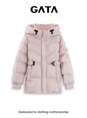 GATA伽搭  连帽收腰外套 GT1124F62