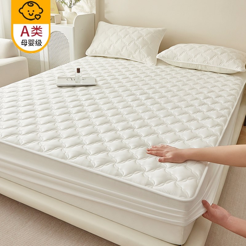 床笠罩2025新款夹棉床笠单件席梦思床垫床包Q床罩套床单四季通用