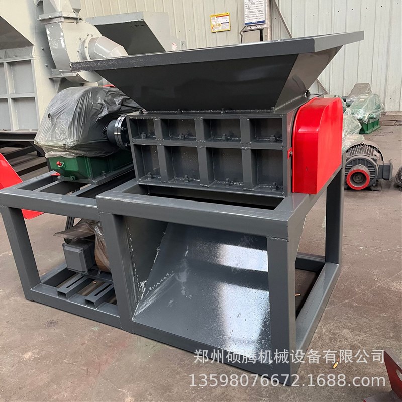 废铁闸门管道垃圾双轴撕碎机 4D00型金属彩钢瓦撕碎机器厂家