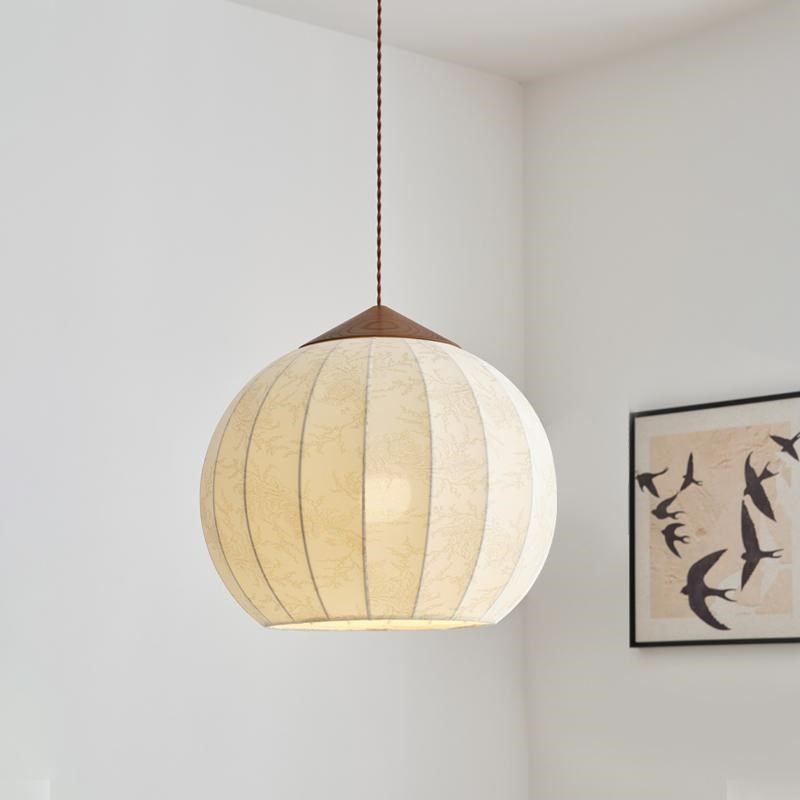 法式中古圆球吊灯餐厅灯卧室灯客厅灯日式诧寂风复古实.木茶室灯,家装灯饰光源,餐厅吊灯,淘宝优惠券,粉丝福利购,淘宝优惠卷