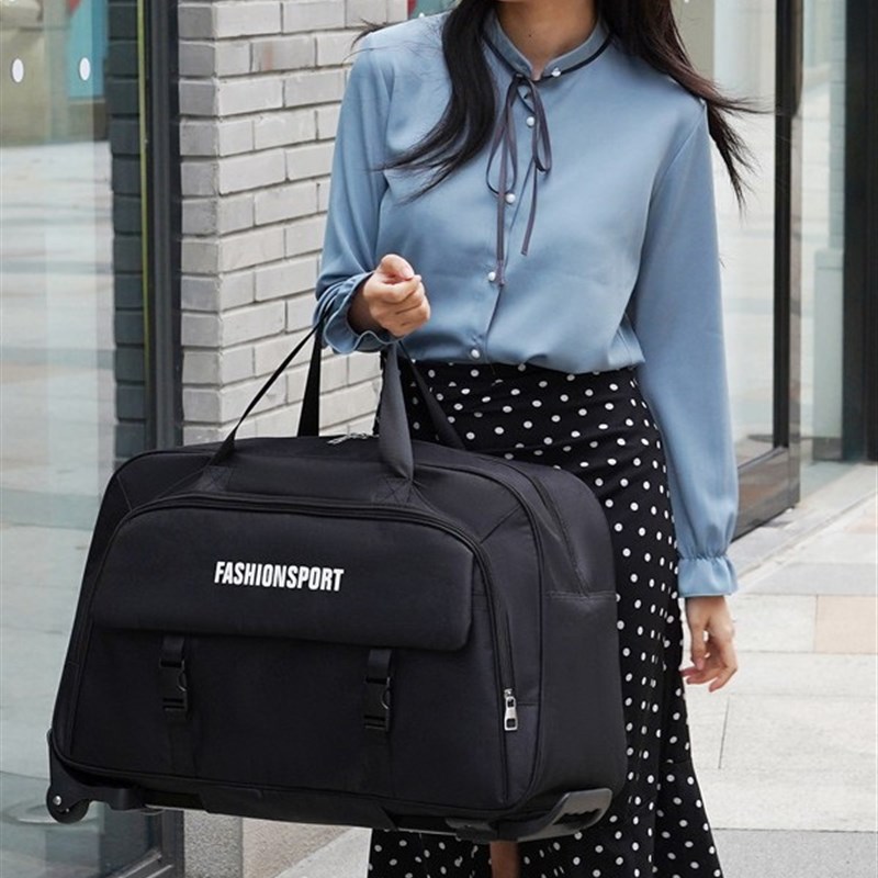 行李袋拖轮包拉杆包学生短途旅行行李G包收纳袋登机包出差包可折