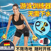 弹力绳拉力绳陆地蛙阻训练泳泳拟自由健身量上肩模背力游泳器臂手