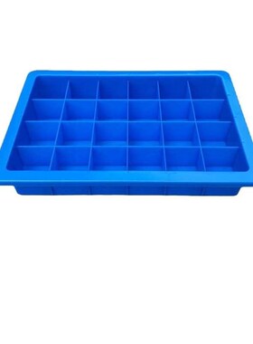 热销zxc加e厚塑料蓝色24格箱内格65*65二十四格物料分类盒零件螺