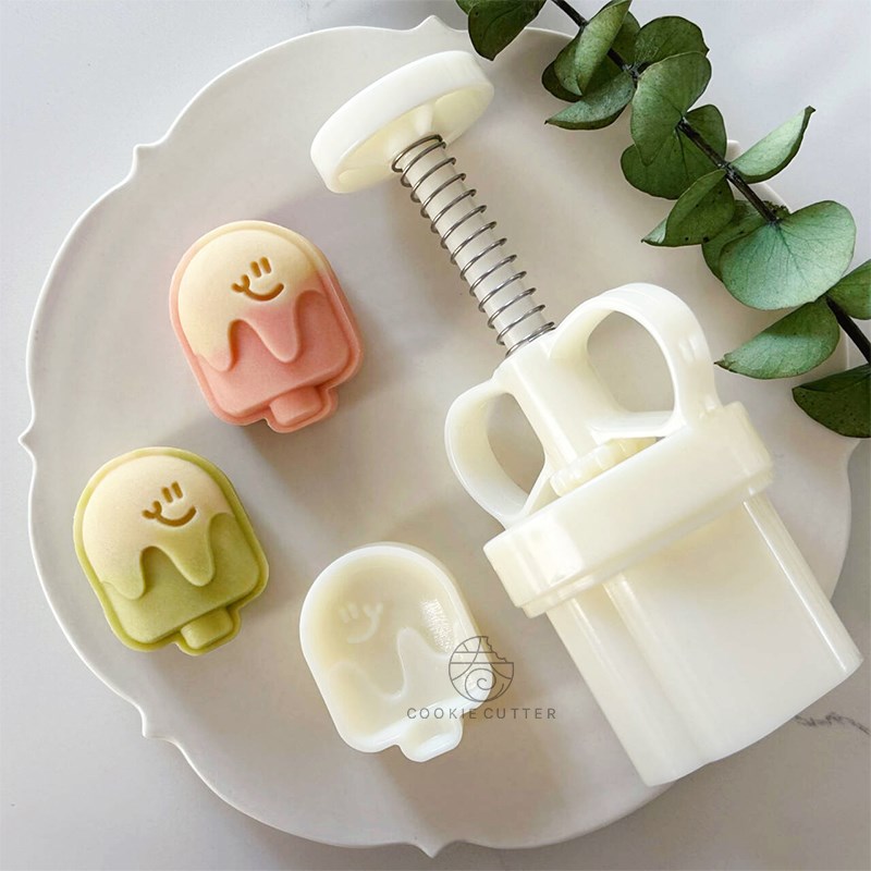 30g立体笑脸雪糕绿豆o糕模具20g夏日冰棍冰淇淋中秋节冰皮月饼模