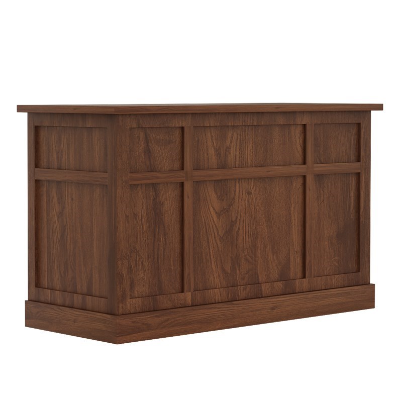 中式覆古实木吧台k收银台美容院餐饮H店会所酒庄民宿前台接待台柜