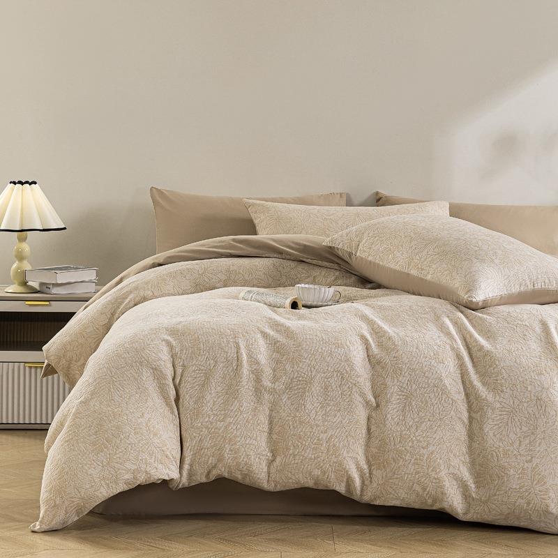 加厚四件套全棉纯棉磨毛床单被套2025新款三层纱床品四季通用4