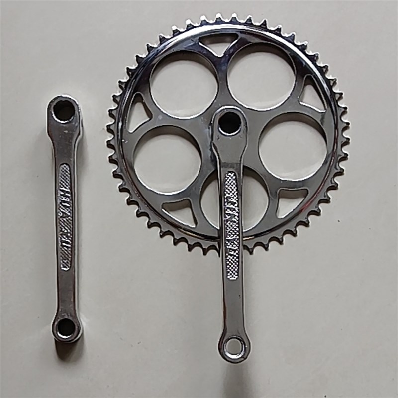 复古28寸老式轻便加重二八大杠自行车牙盘48齿R链轮盘曲柄脚蹬拐