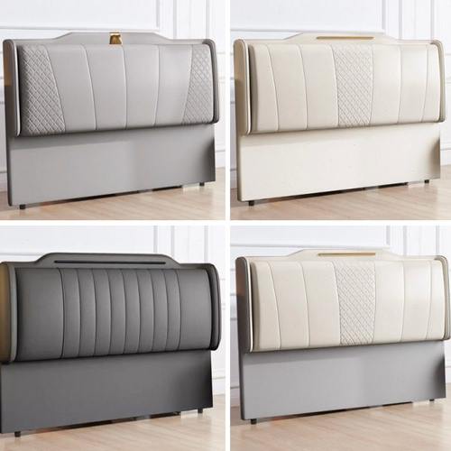 2024新款床头单买现代简约家用床靠背实木超薄落地背板床头板软包