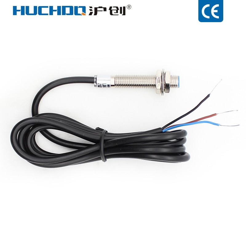 M8金属感应接近开关传感器LJ8A3-1-Z/BX/AX/BY/EX三线NPN常开24V