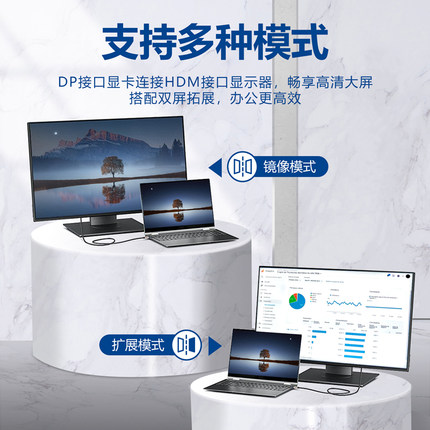 DP转HDMI线4K60HZ高清电脑显卡Displayport接口转显示器电视