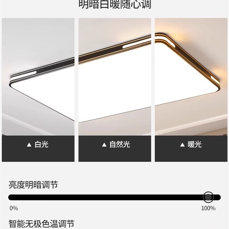 家用客厅大灯吸顶灯饰大厅主卧室吊灯具现代简约大气2025新款中山