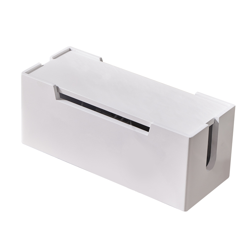 实木插线板收纳盒客厅插座插排电源线整理线盒充电线数据线集线盒