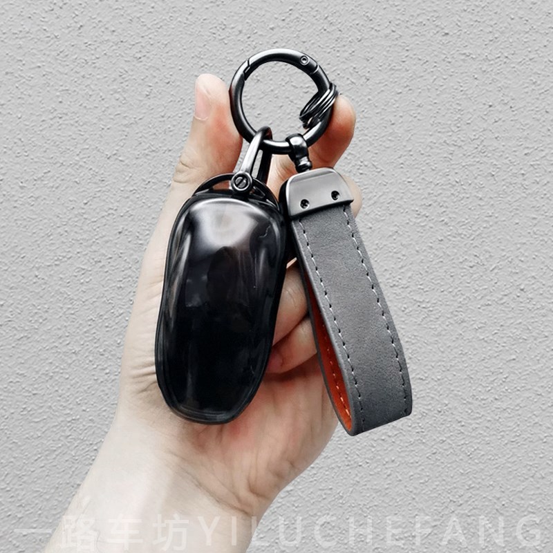 适用特斯拉实体钥匙套model3毛豆modelS焕新modelY全包保护透明壳