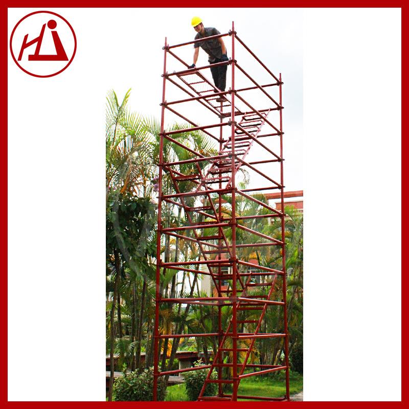 菊花扣盘扣式脚手架船用爬梯架自锁式安全稳固厂家