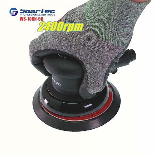 实德WS-106N-5H同心慢速气动砂纸打磨机抛光打蜡5寸125强力耐用