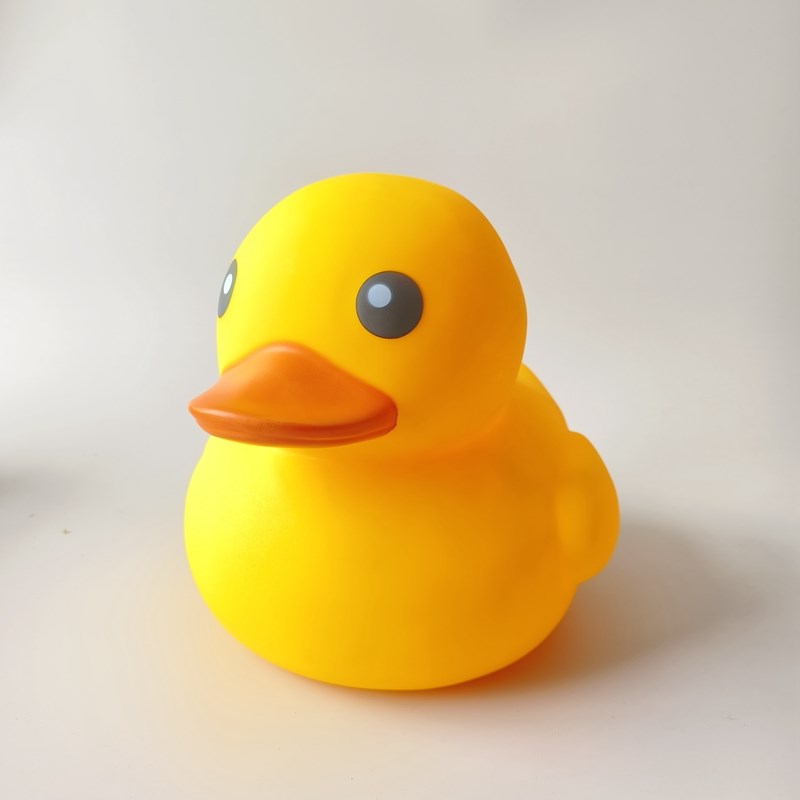 宝宝洗澡戏水玩具大黄鸭捏捏叫软胶小婴儿小黄鸭发声男女玩具