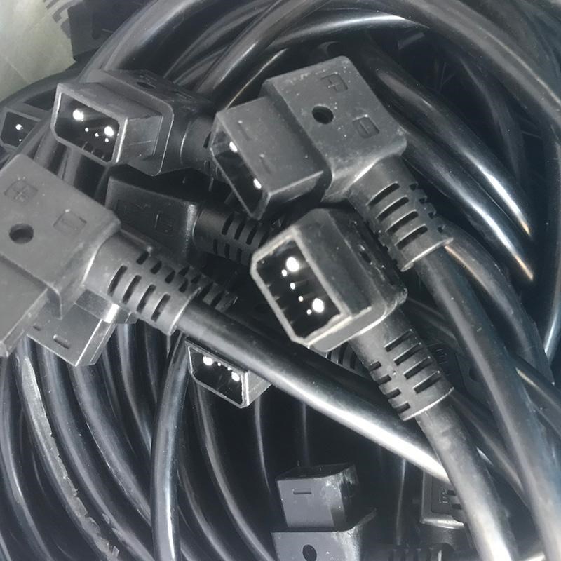 2加4充电口插座九号电动车锂电池插头电源线电瓶车电池充电插头线