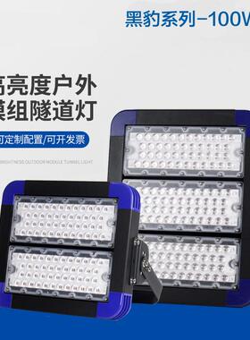 黑豹隧道灯外壳100W一组5050贴片500W1000W高杆投光灯外壳