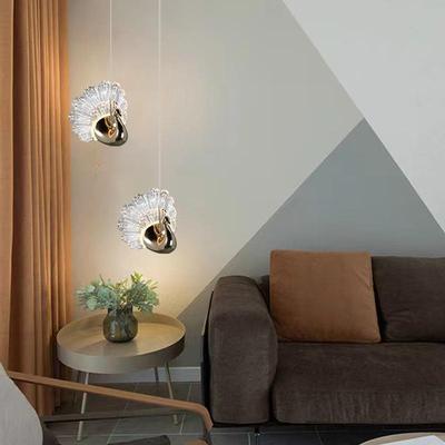 卧现代单头奢轻吊灯网个性红吊卧室主吊线创意床头简约小关长玄关