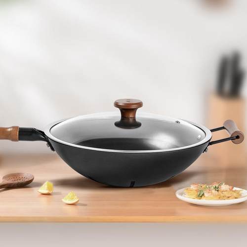 老板厨源锅盖30cm32cm圆型家用锅盖帽盖盖子钢化玻璃单盖炒锅