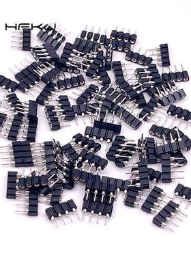 2.54mm间距1*4P圆孔排母LED专用连接器RGB灯条连接器4p母