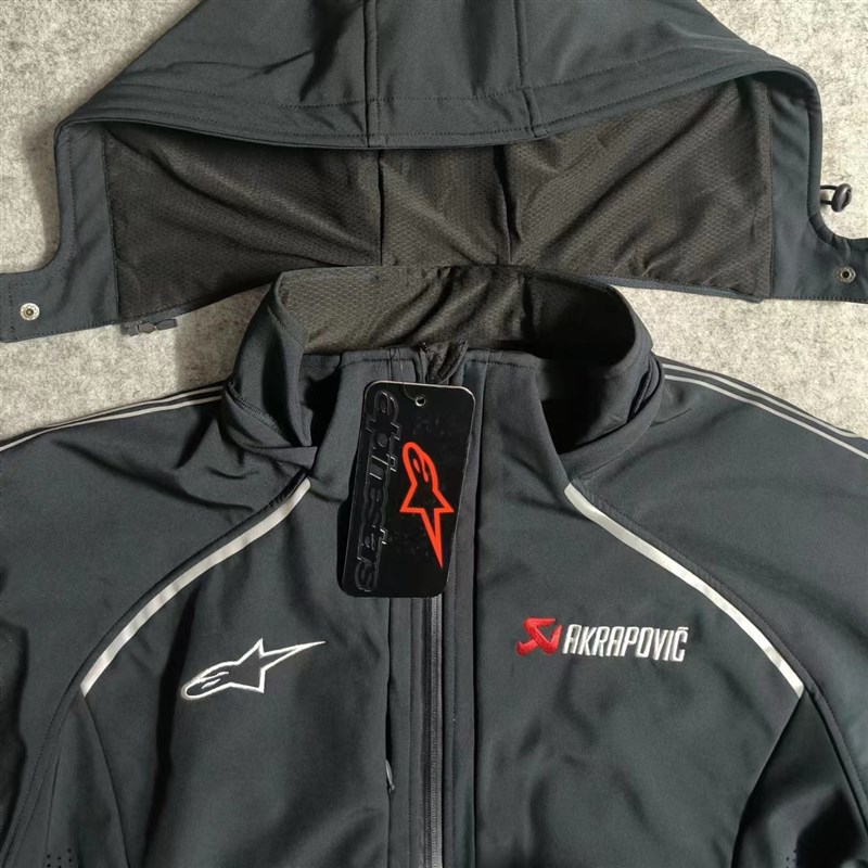 摩托车A星天蝎联名骑行服休闲保暖外套男女秋冬软壳防水a星冲锋衣