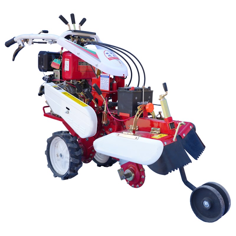 田园管理机开沟机多功能四驱小型耕耘机开沟培土机起垄机旋耕除草