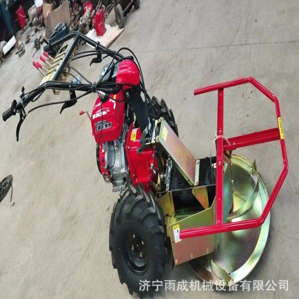 柴油牧场割草机 自走式牧草收割机 手扶圆盘剪草机 图片