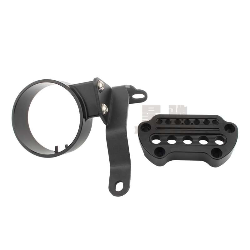 适用哈雷883改装侧边咪表架仪表支架仪表圈压码发动机侧装仪表架