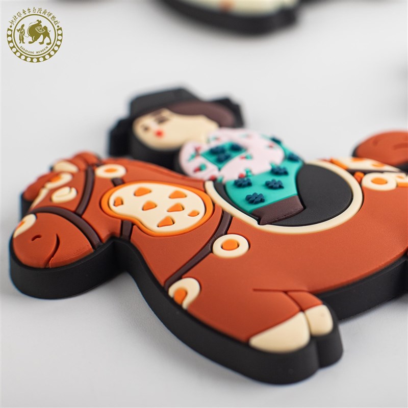 至爱疆物新疆博物馆唐小驹冰箱贴软胶磁贴旅游纪念品可爱装饰