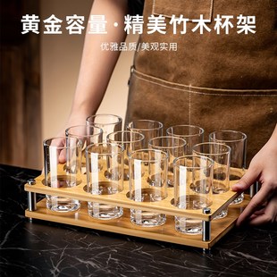 三两白酒杯带刻度家用高档中式 加厚玻璃二两半小酒杯子 32两杯套装