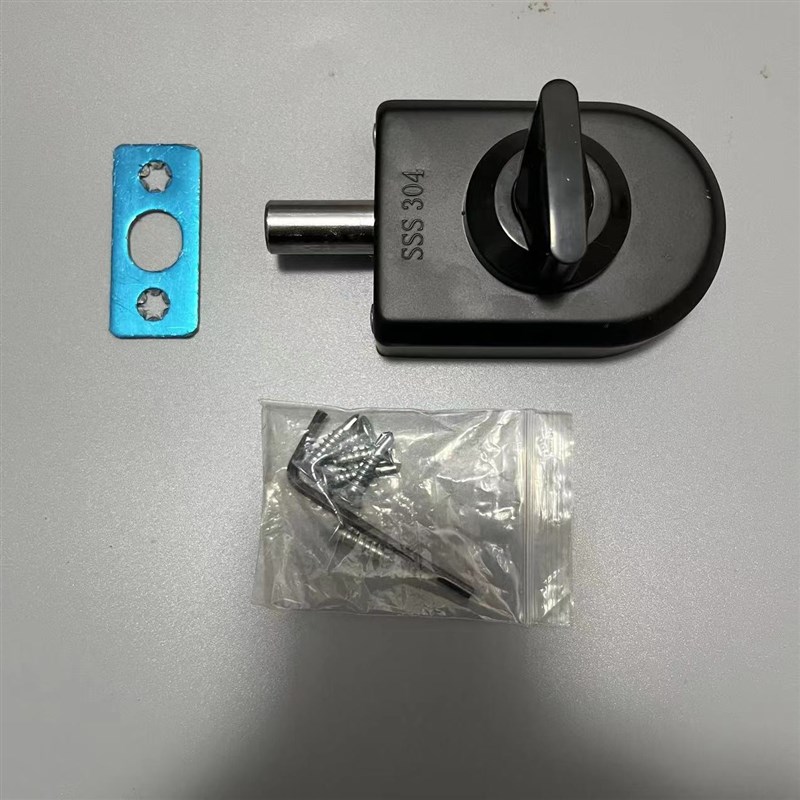 有框门地锁木门地插锁不锈钢玻璃门地锁带框单开门锁包框门地插锁