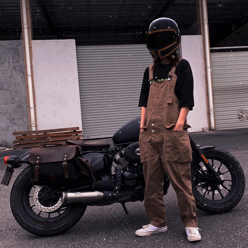 金吉拉TR灰石CM300闪350无极CU525复古摩托车帆布边包侧边斜挎包