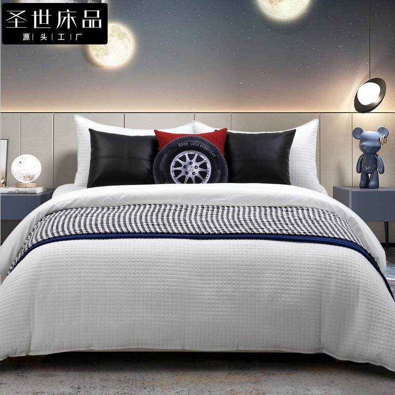 端展厅样板间黄蓝色儿童床品轻奢软装样板房多件套床上用品,电子元器件市场,其它元器件,淘宝优惠券,粉丝福利购,淘宝优惠卷