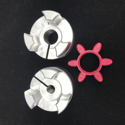 德国R+WEK450梅花联轴器/钢/减震垫块/缓冲胶圈/64shD墨绿色