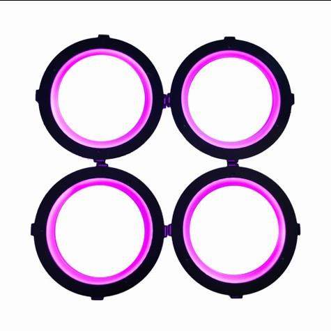 高品质LED喇叭圈高亮无灯珠颗粒感5寸64色发光RGB超亮