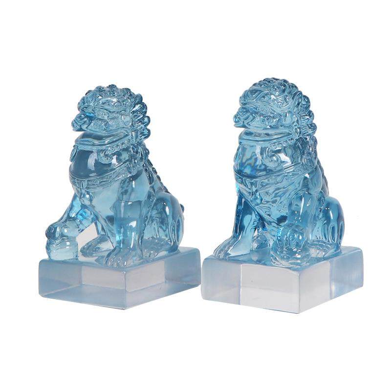 新中式透明狮子摆件样板间博古架书房桌面动物书档装饰品软装布置,畜牧/养殖物资,畜牧/养殖器械,淘宝优惠券,粉丝福利购,淘宝优惠卷