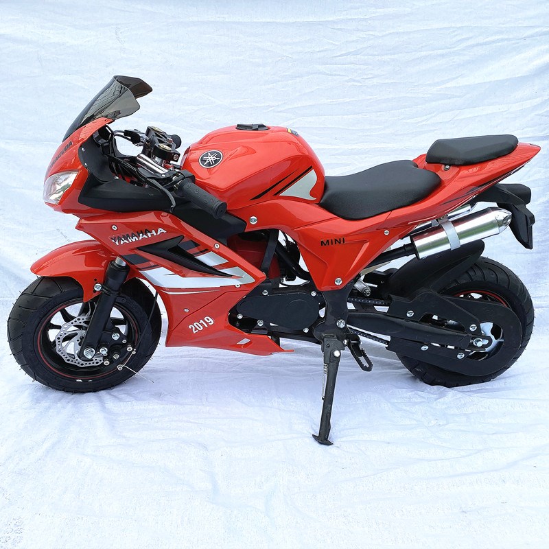 49cc迷你摩托车跑车汽油小趴赛混合油纯汽油机车儿童成人小型小跑