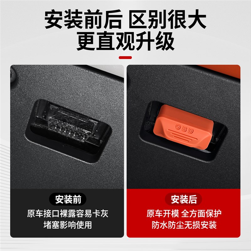 问界M9M8M7M5车载OBD诊断口保护盖防尘罩电脑接口车内饰配件用品