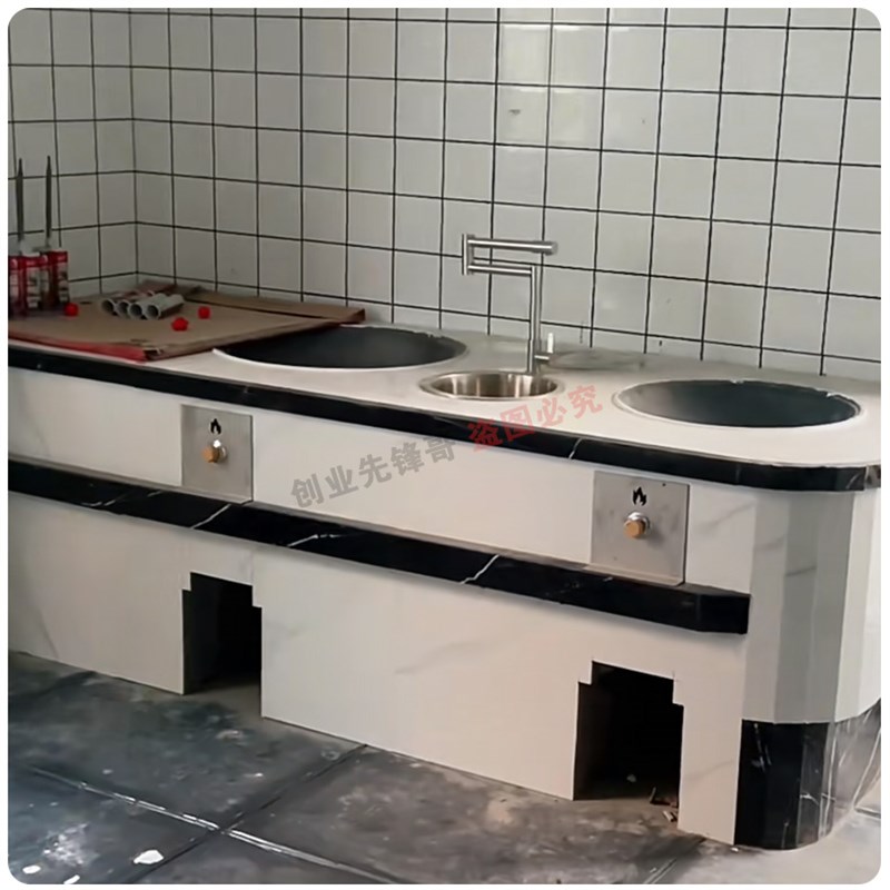 超厚2.0不锈钢柴火灶门挡风板挡火板无烟厨房柴火灶火门灶坑挡板