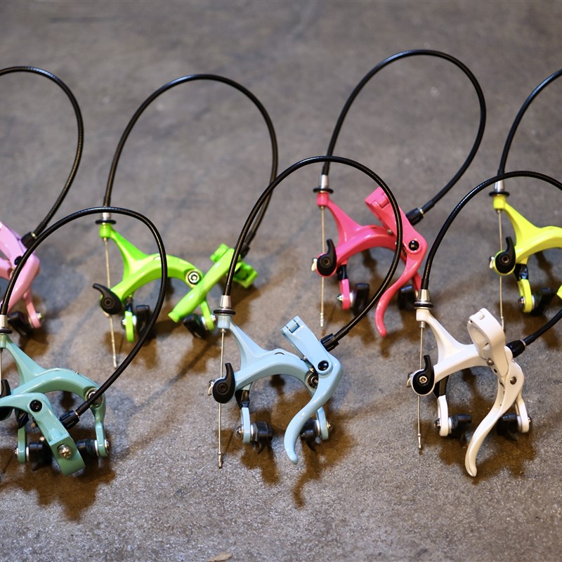 死飞刹车器刹车器 旅行自行车公路车刹车I装置 夹器 C刹车 V刹