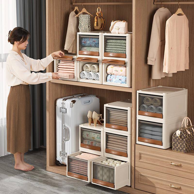 家用衣物百变组合箱儿童玩具储物箱折叠抽屉衣服收纳盒衣柜收纳箱
