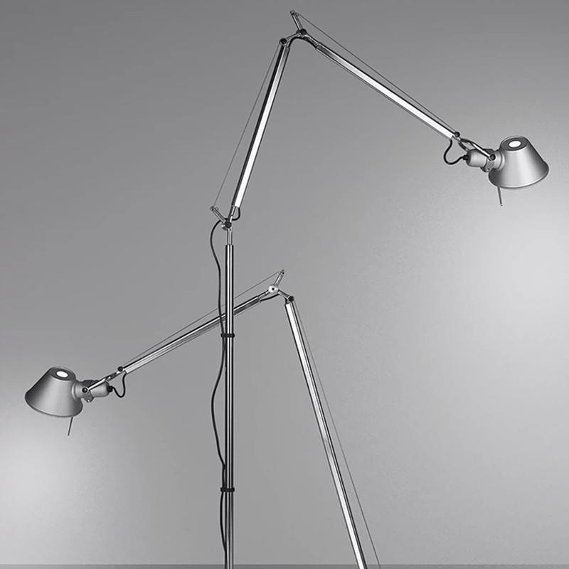 北欧创意个性复古设计师Tolomeo卧室书房阅读调光长臂机械落地灯