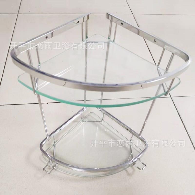 304不锈钢三角篮双层角篮置物篮浴室转角篮角架卫生间网篮置物架