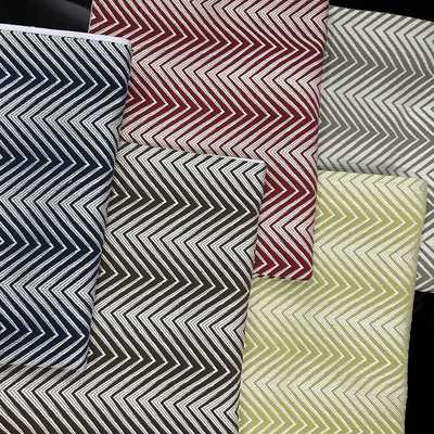 门幅140cm田园风格人字几何条纹两面用窗帘布复古美式沙发布