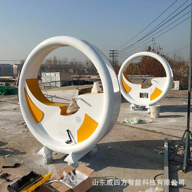 不锈钢亲子互动设备脚踩喷泉单车无动力单车喷泉景观设备