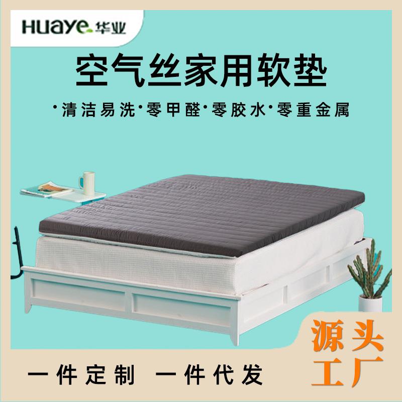 4D空气丝天丝亚麻家用榻榻米床垫可水洗透气好飘窗阳台打地铺软垫