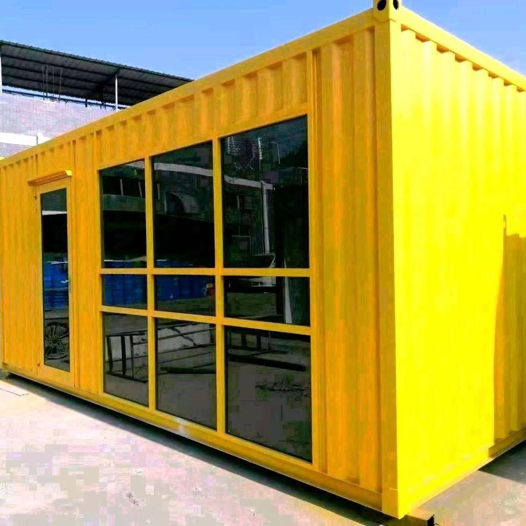 集装箱移动房住人彩钢集成房屋户外玻璃房办公室简易组装活动板房
